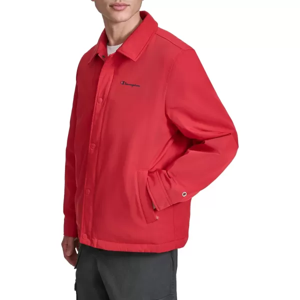 imageChampion Mens Active WaterResistant Coaches JacketChili Pepper