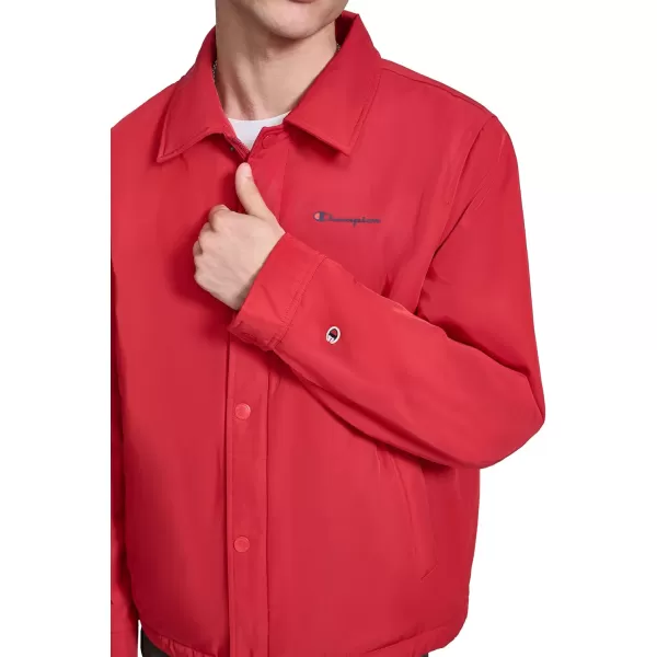 imageChampion Mens Active WaterResistant Coaches JacketChili Pepper