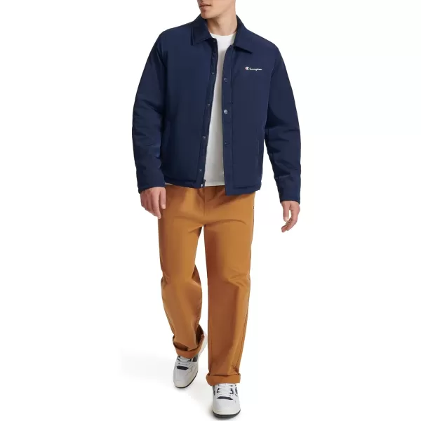 imageChampion Mens Active WaterResistant Coaches JacketPeacoat