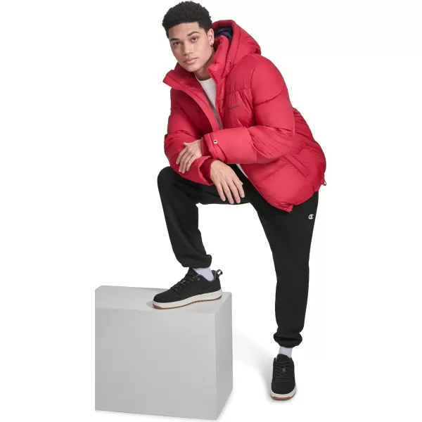 imageChampion Mens Heavy Weight Puffer with Adjustable HoodChili Pepper