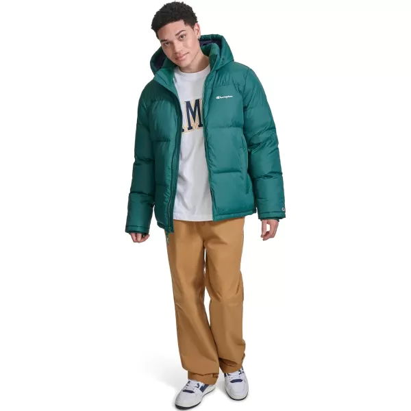imageChampion Mens Heavy Weight Puffer with Adjustable HoodRainforest