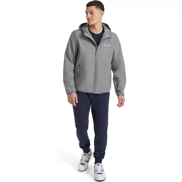imageChampion Mens Lightweight Active Soft Shell Jacket With HoodHeather Grey