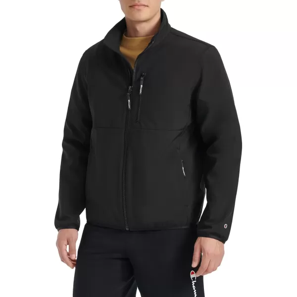 imageChampion Mens Lightweight Active Soft Shell Jacket with Stand CollarBlack