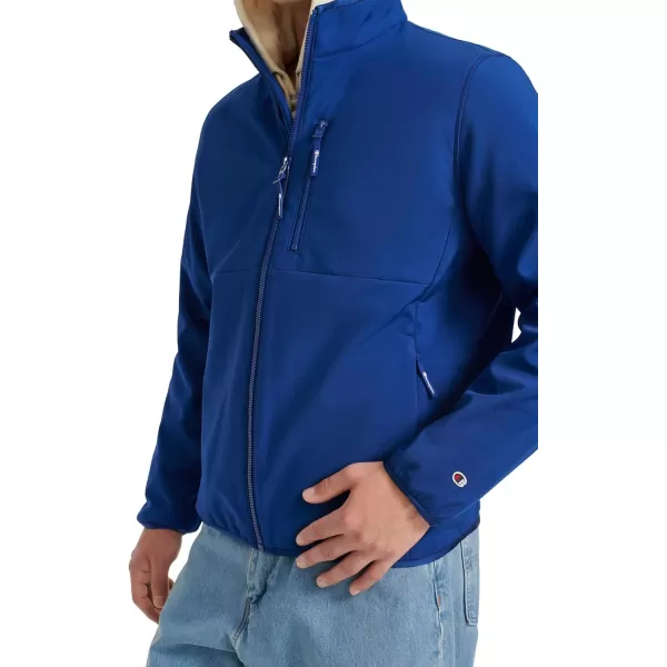 imageChampion Mens Lightweight Active Soft Shell Jacket with Stand CollarBlue