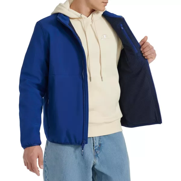 imageChampion Mens Lightweight Active Soft Shell Jacket with Stand CollarBlue