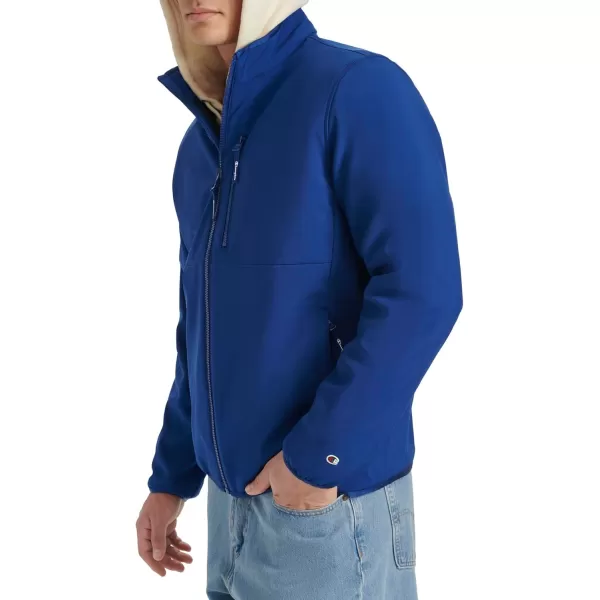imageChampion Mens Lightweight Active Soft Shell Jacket with Stand CollarBlue