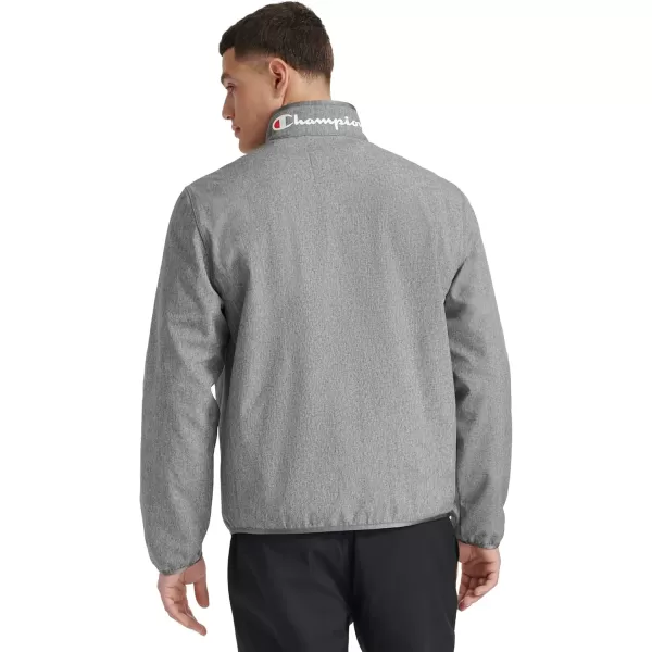 imageChampion Mens Lightweight Active Soft Shell Jacket with Stand CollarHeather Grey