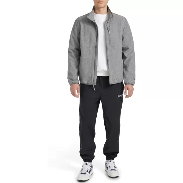 imageChampion Mens Lightweight Active Soft Shell Jacket with Stand CollarHeather Grey