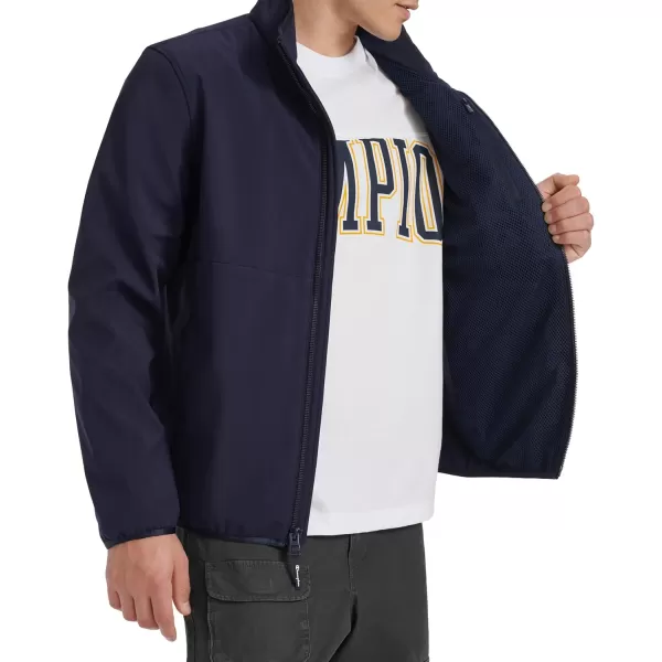 imageChampion Mens Lightweight Active Soft Shell Jacket with Stand CollarPeacoat
