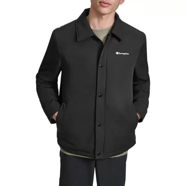 imageChampion Mens Active WaterResistant Coaches JacketBlack