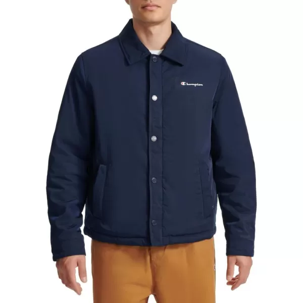 imageChampion Mens Active WaterResistant Coaches JacketPeacoat