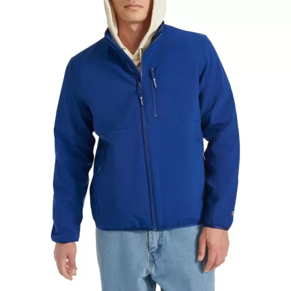 imageChampion Mens Lightweight Active Soft Shell Jacket with Stand CollarBlue