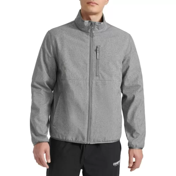 imageChampion Mens Lightweight Active Soft Shell Jacket with Stand CollarHeather Grey