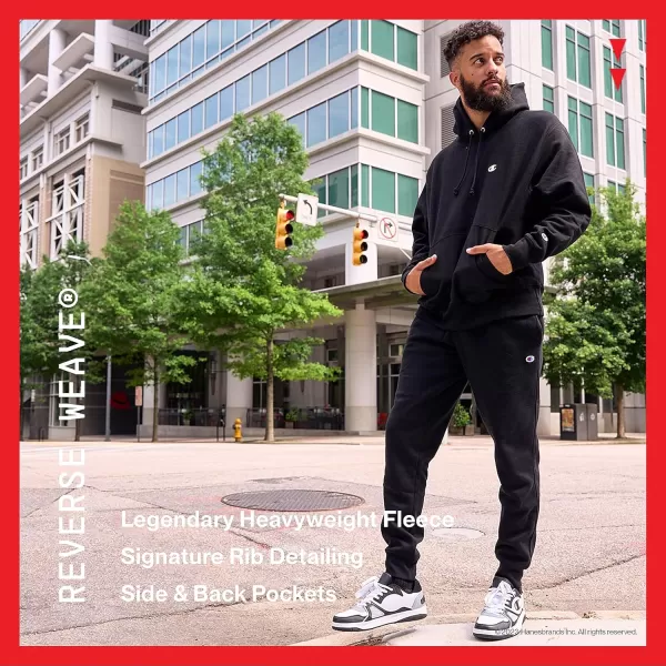 imageChampion Joggers Reverse Weave Fleece Cargo Pants for Men Heavyweight 305quotBlack C Logo