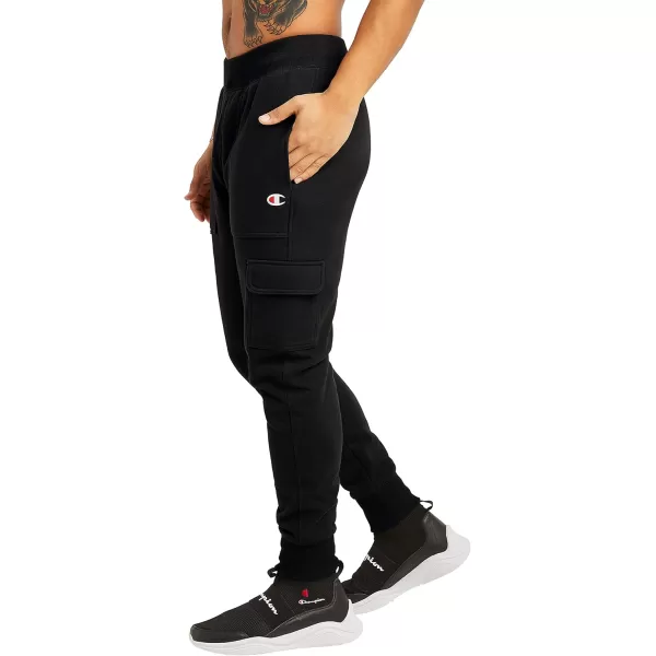imageChampion Joggers Reverse Weave Fleece Cargo Pants for Men Heavyweight 305quotBlack C Logo