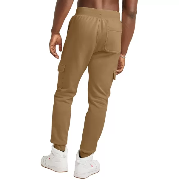 imageChampion Joggers Reverse Weave Fleece Cargo Pants for Men Heavyweight 305quotWhole Wheat Khaki C Logo