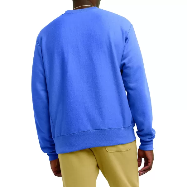imageChampion Mens Reverse Weave Crew Left Chest CDeep Forte Blue Left Chest C