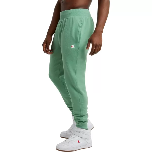 imageChampion Mens Reverse Weave Joggers Left Hip CNative Fern Green C Logo