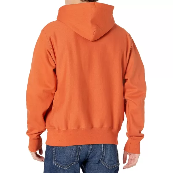 imageChampion Mens Reverse Weave Pullover Left Chest CAmbitious Orange Left Chest C