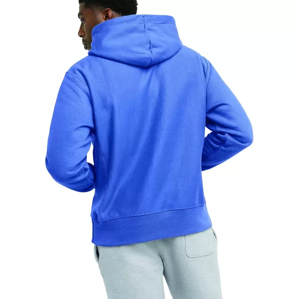 imageChampion Mens Reverse Weave Pullover Left Chest CDeep Forte Blue Left Chest C