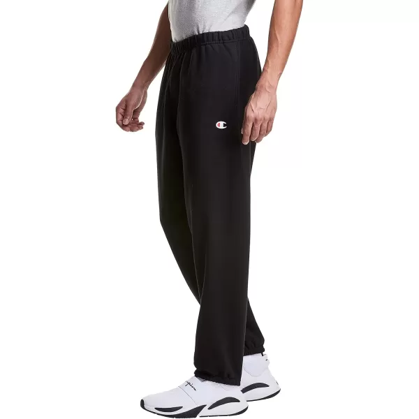 imageChampion Mens Sweatpants Reverse Weave Heavyweight Fleece Sweatpants For Men 30Black C Logo