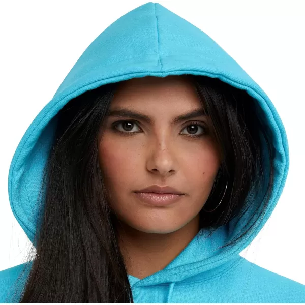 imageChampion WomenS Reverse Weave Oversized Hoodie Retired ColorsLight Sky Blue Left Chest C