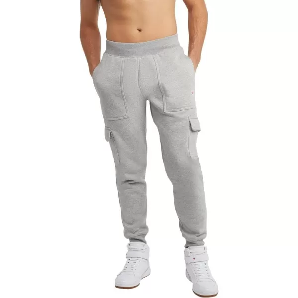 imageChampion Joggers Reverse Weave Fleece Cargo Pants for Men Heavyweight 305quotOxford Gray C Logo