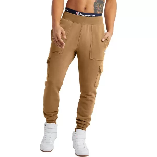 imageChampion Joggers Reverse Weave Fleece Cargo Pants for Men Heavyweight 305quotSandrock C Logo