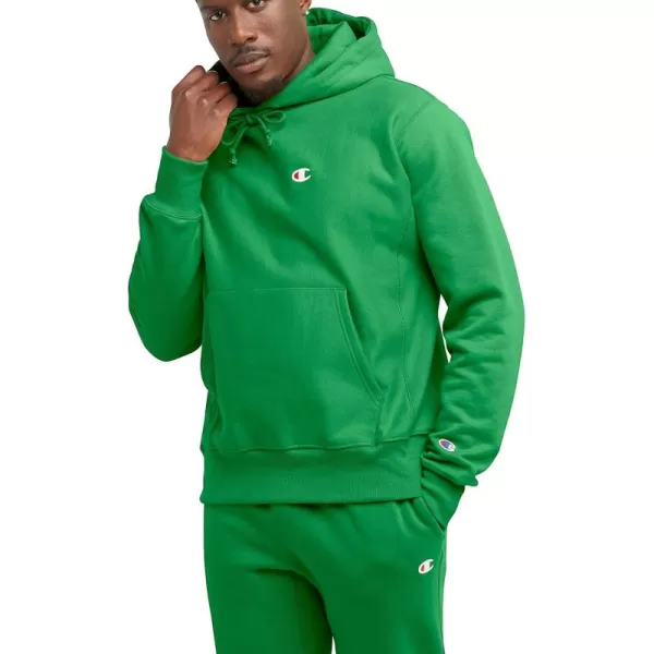 imageChampion Mens Reverse Weave Pullover Left Chest CGreen Screen Left Chest C