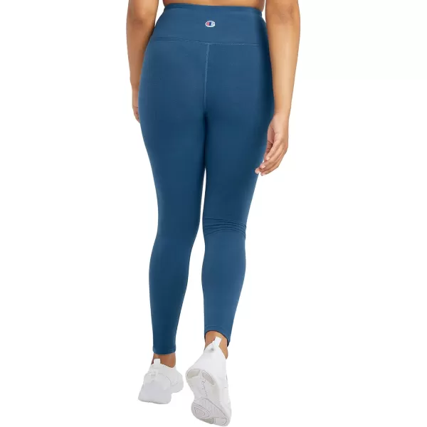 imageChampion WomenS Leggings Authentic Moisture Wicking 78 Leggings For Women 25 Plus Size AvailableFresh Teal Organic Floral
