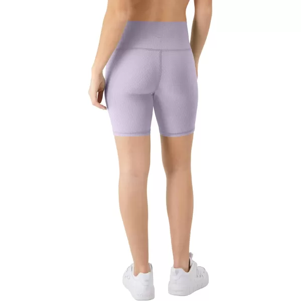 imageChampion Womens Soft Touch Leggings with Pocket 25quot InseamMorning Dew Purple Ribbed Bike Short