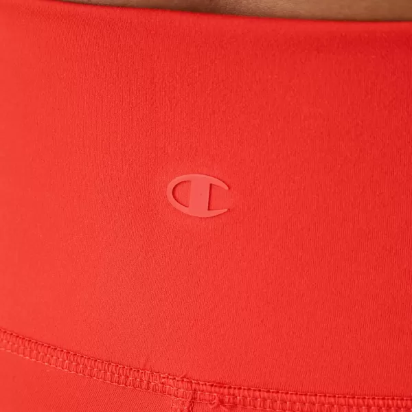 imageChampion Womens Soft Touch Leggings with Pocket 25quot InseamSolar Crimson Bike Short