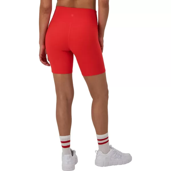 imageChampion Womens Soft Touch Leggings with Pocket 25quot InseamSolar Crimson Bike Short