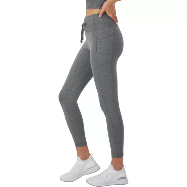 imageChampion Womens Soft Touch Moisture Wicking Drawcord 25quot LeggingsEbony Heather