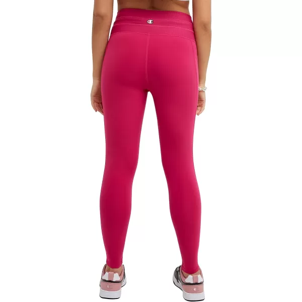 imageChampion Womens Soft Touch Moisture Wicking Drawcord 25quot LeggingsStrawberry Rouge