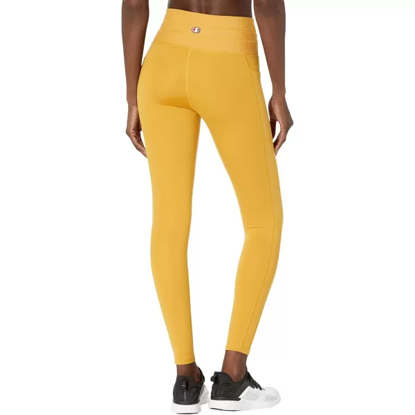 imageChampion Womens Soft Touch Moisture Wicking Drawcord 25quot LeggingsSun Dial Yellow