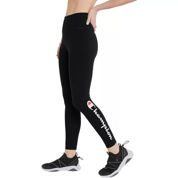 imageChampion WomenS Leggings Authentic Moisture Wicking 78 Leggings For Women 25 Plus Size AvailableBlack Script