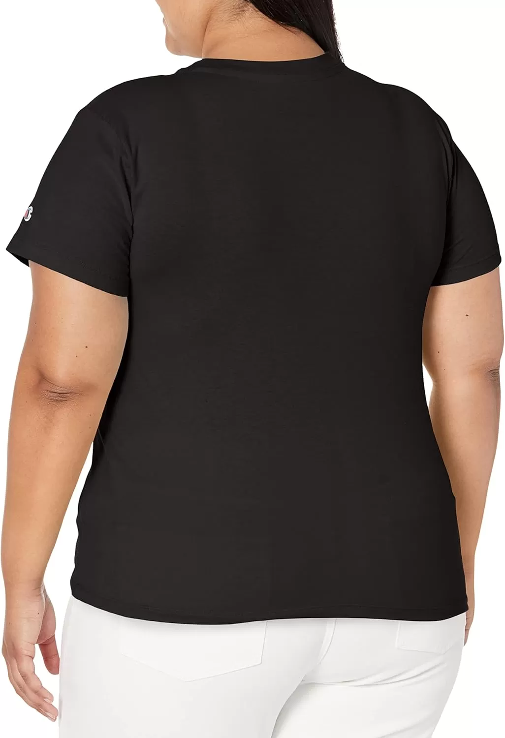 imageChampion Womens Tshirt Classic Short Sleeve Tshirt Lightweight Tee for Women Script Logo Plus Size AvailableBlack Small Script