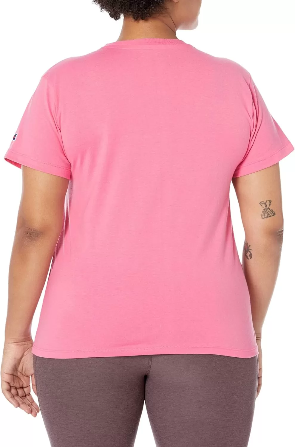 imageChampion Womens Tshirt Classic Short Sleeve Tshirt Lightweight Tee for Women Script Logo Plus Size AvailablePink Ribbon Script