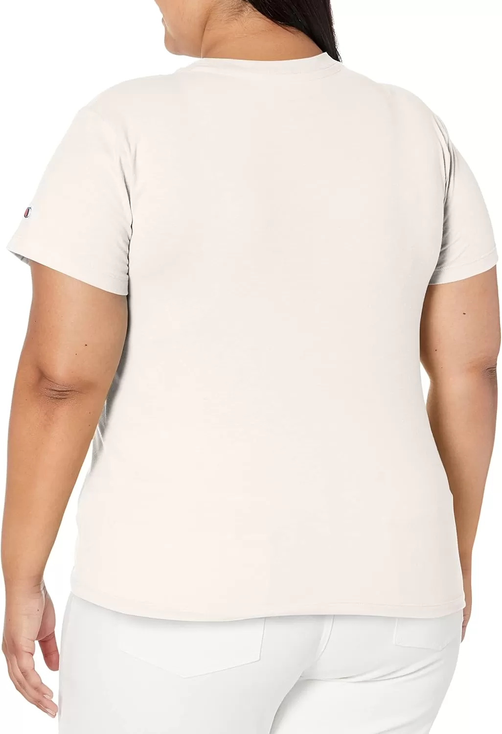 imageChampion Womens Tshirt Classic Short Sleeve Tshirt Lightweight Tee for Women Script Logo Plus Size AvailableWhite Small Script