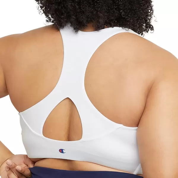 imageChampion WomenS Sports Bra Authentic Moderate Support Classic Sports Bra For Women Plus Size AvailableWhite Script