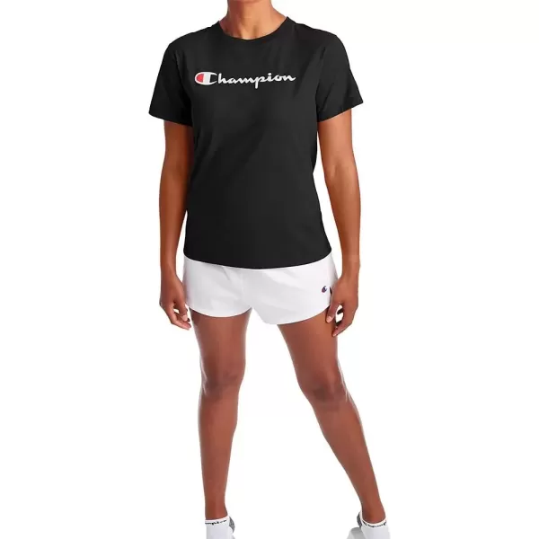 imageChampion Womens Tshirt Classic Short Sleeve Tshirt Lightweight Tee for Women Script Logo Plus Size AvailableBlack Script Retired