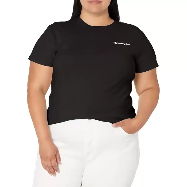 imageChampion Womens Tshirt Classic Short Sleeve Tshirt Lightweight Tee for Women Script Logo Plus Size AvailableBlack Small Script