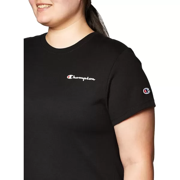 imageChampion Womens Tshirt Classic Short Sleeve Tshirt Lightweight Tee for Women Script Logo Plus Size AvailableBlack Small Script