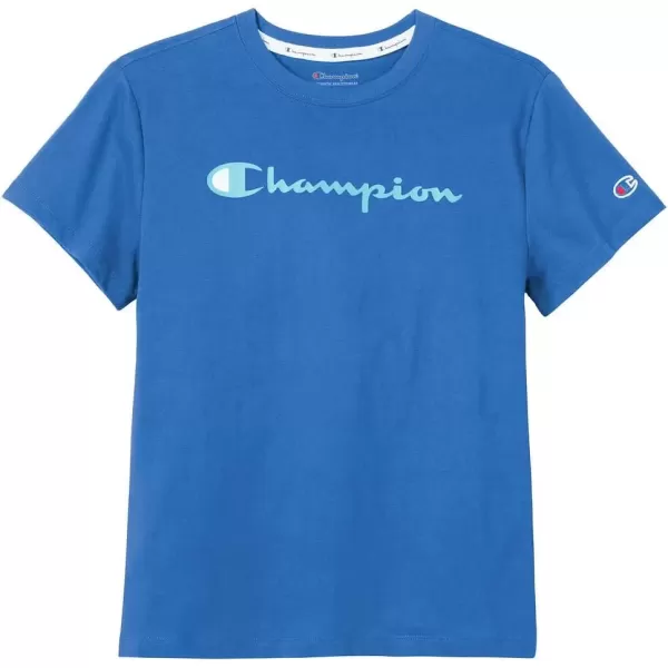 imageChampion Womens Tshirt Classic Short Sleeve Tshirt Lightweight Tee for Women Script Logo Plus Size AvailableOdyssey Script
