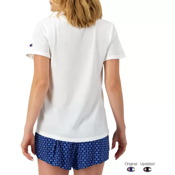 imageChampion Womens Tshirt Classic Short Sleeve Tshirt Lightweight Tee for Women Script Logo Plus Size AvailableWhite Script