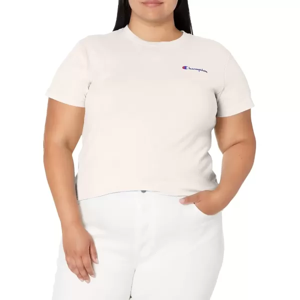 imageChampion Womens Tshirt Classic Short Sleeve Tshirt Lightweight Tee for Women Script Logo Plus Size AvailableWhite Small Script