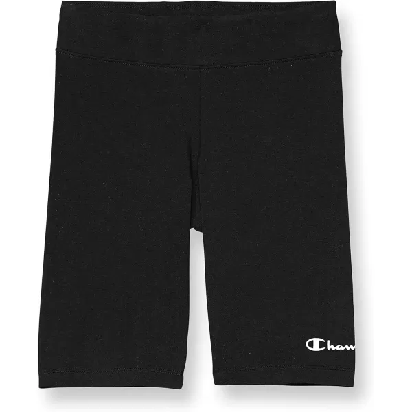 imageChampion Bike Sport Black Spandex Girls Shorts 7quotBlack Small Script