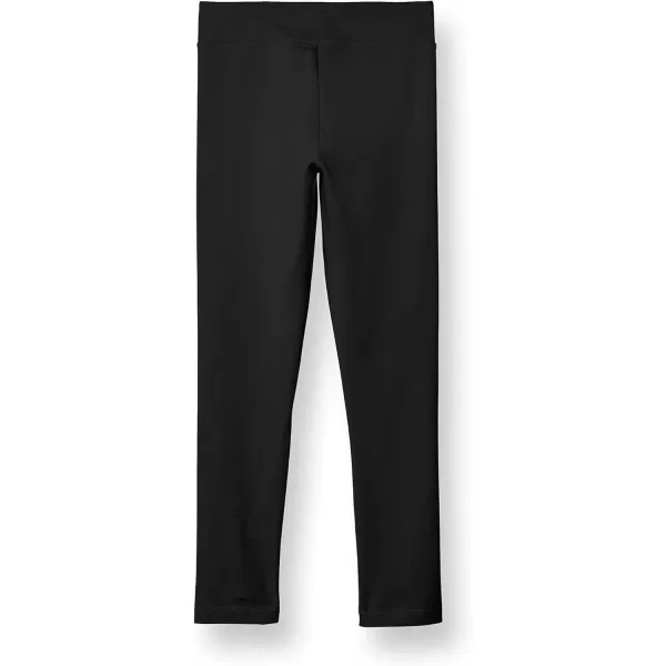 imageChampion CottonRich Leggings for Girls Solid Color Script 21quotBlack Small Script