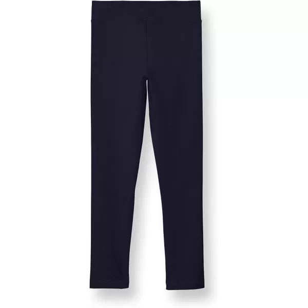 imageChampion CottonRich Leggings for Girls Solid Color Script 21quotNavy Small Script